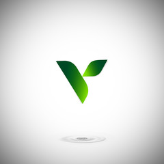 V, Logo V, Letter V, Symbol V, Icon V - obrazy, fototapety, plakaty