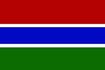 Gambia flag ,Gambia national flag illustration symbol.