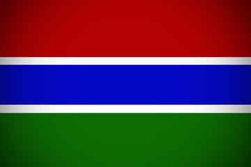 Gambia flag ,Gambia national flag illustration symbol.