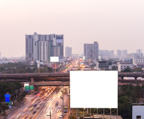 Billboards in bangkok at twilingt