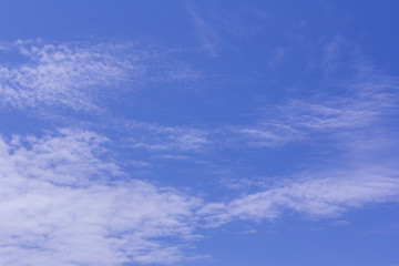 Naklejka premium Beauty Nature cloudscape with blue sky and white cloud