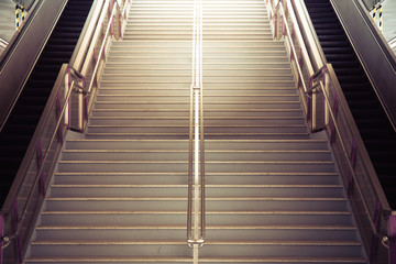 tunnel Staircase going up to the light