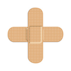 two bandages icon image vector illustration design 