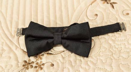 Black bow tie