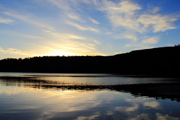 白駒池の夜明け