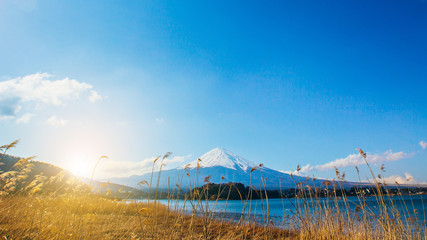 Kawaguchiko lake of Japan,Mount Fuji, Kawaguchi Lake, Japan