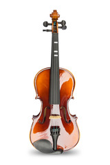 Violin on white background