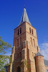 Naklejka premium Protestante Kerk in DOMBURG / ZEELAND / Niederlande