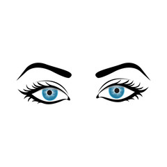 woman eyes icon image vector illustration design 