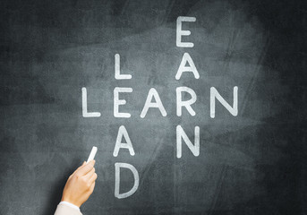 Woman draw crossword