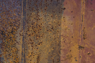 The old rusted iron texture for background