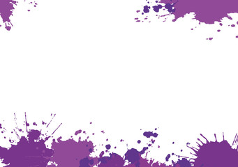White background with purple blotches.Vector illustration