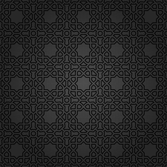 Seamless geometric dark pattern by stripes. Modern background with repeating lines. Seamless geometric background