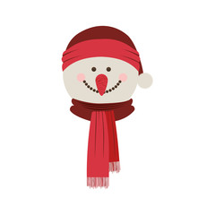 snowman christmas icon image vector illustration  design
