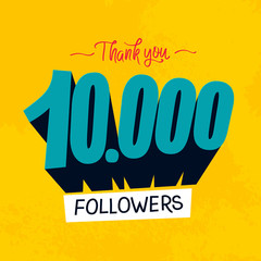 Vector thanks design template for network friends and followers. Thank you card. Image Social Networks. Web user celebrates a large number of subscribers