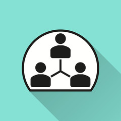 Human interaction - vector icon.
