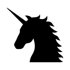 Unicorn - legendary mythical creature flat icon for apps and websites