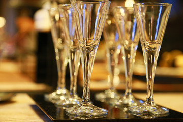 Many glasses
