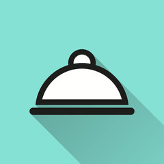 Food cover - vector icon.
