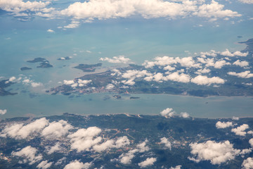 View from airplane window