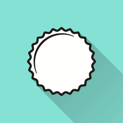 Bottle cap - vector icon.