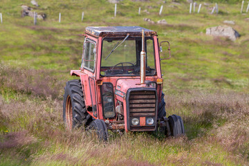 Obraz premium Old tractor in Iceland