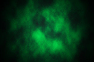 Green smoke background.