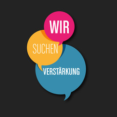 wir suchen verstärkung