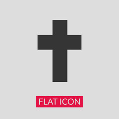 Obraz premium Christian cross symbol icon vector