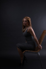Naklejka premium Posing einer Frau 