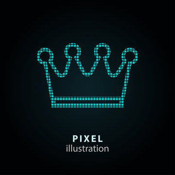 Crown - pixel illustration.