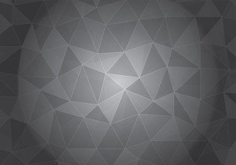 Abstract Gray Triangle Geometrical Background