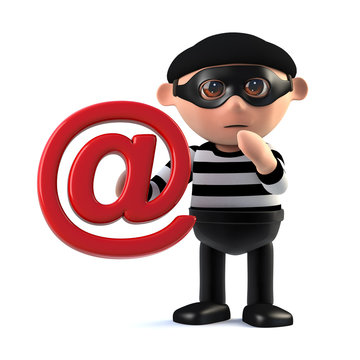 3d Burglar steals someones email address