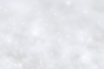 Christmas Background Colored With Pink, Copy Space And Stars
