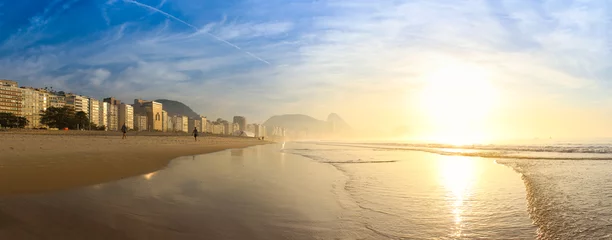 Crédence de cuisine en verre imprimé Copacabana, Rio de Janeiro, Brésil Panorama de Copacabana