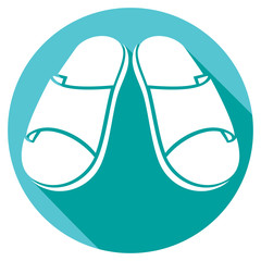 slippers flat icon