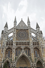 Westminster Abbey, London, UK. View from side entrance
