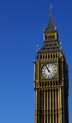 Fototapeta na wymiar The Elizabeth Tower Big Ben in London, United Kingdom