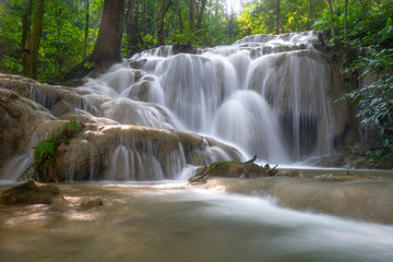 Fototapeta na wymiar Beautiful Pukang waterfall in Chiang Rai