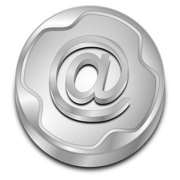 E-Mail Button - 3D illustration