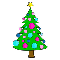 decorated christmas tree