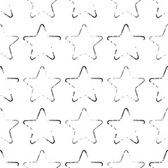 seamless pattern, prints of the stars are close