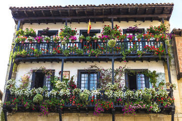 Medieval village of Santillana del Mar in Spain