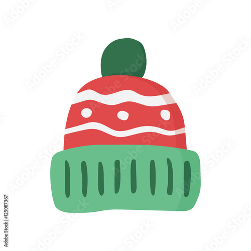 "Winter hat icon" Stock image and royalty-free vector files on Fotolia.com - Pic 125087367