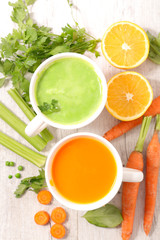 vegetable soup or smoothie