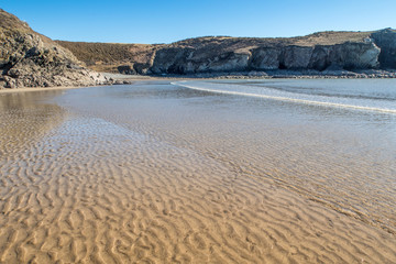 Solva beach in Pembokeshire, Wales, United Kingdom