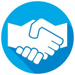 handshake symbol flat icon