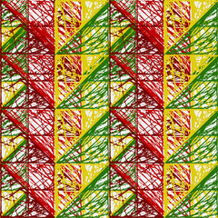 Abstraction of colored triangles