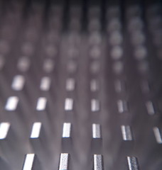 Extreme close up of passive computer cooler