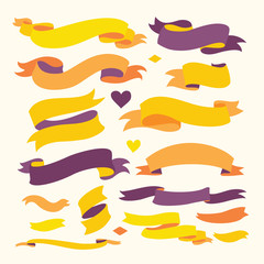 Obraz premium Set of Color Ribbons for Your Text